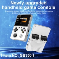 Consola de Juegos Retro Portátil GB350 Blanca, Pantalla IPS de 3.5 Pulgadas, Resolución 640x480, Batería de 3000 mAh, 10,000 Juegos Integrados