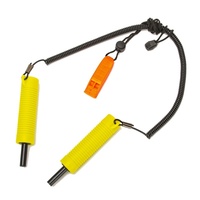 Piques de sécurité rétractables pour la pêche sur glace avec sifflet, pointes en acier à haute teneur en carbone pour accessoires de sécurité de pêche hivernale sur glace