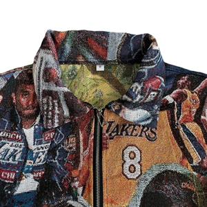 Nouveauté Veste de Tapisserie Personnalisée pour Hommes, Mode Streetwear de Haute Qualité, Blouson en Tapisserie Tissée, Vêtements pour Hommes - Product Image 3