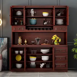 Armoire à vin minimaliste de style chinois intégrée au mur, casier de cuisine, armoire de rangement de salon