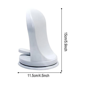 Zenidoo White No Drilling Plastic Suction Cup Anti-Slip Shower <b>Foot</b> <b>Rest</b> Grip Holder Wall-Mounted Pedicure <b>Foot</b> Pedal Easy - Product Image 6