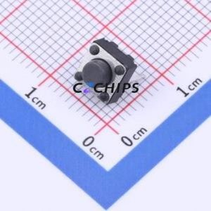 TSD016A05018A Tactile Switch Through hole Component (THT),6x6mm Switch Round Button 1.8N Through Hole 6mm - Product Image 1