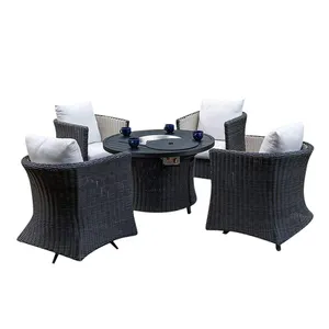 2024 New Product Hot Selling Aluminum Fire Pit Table And Chair Set