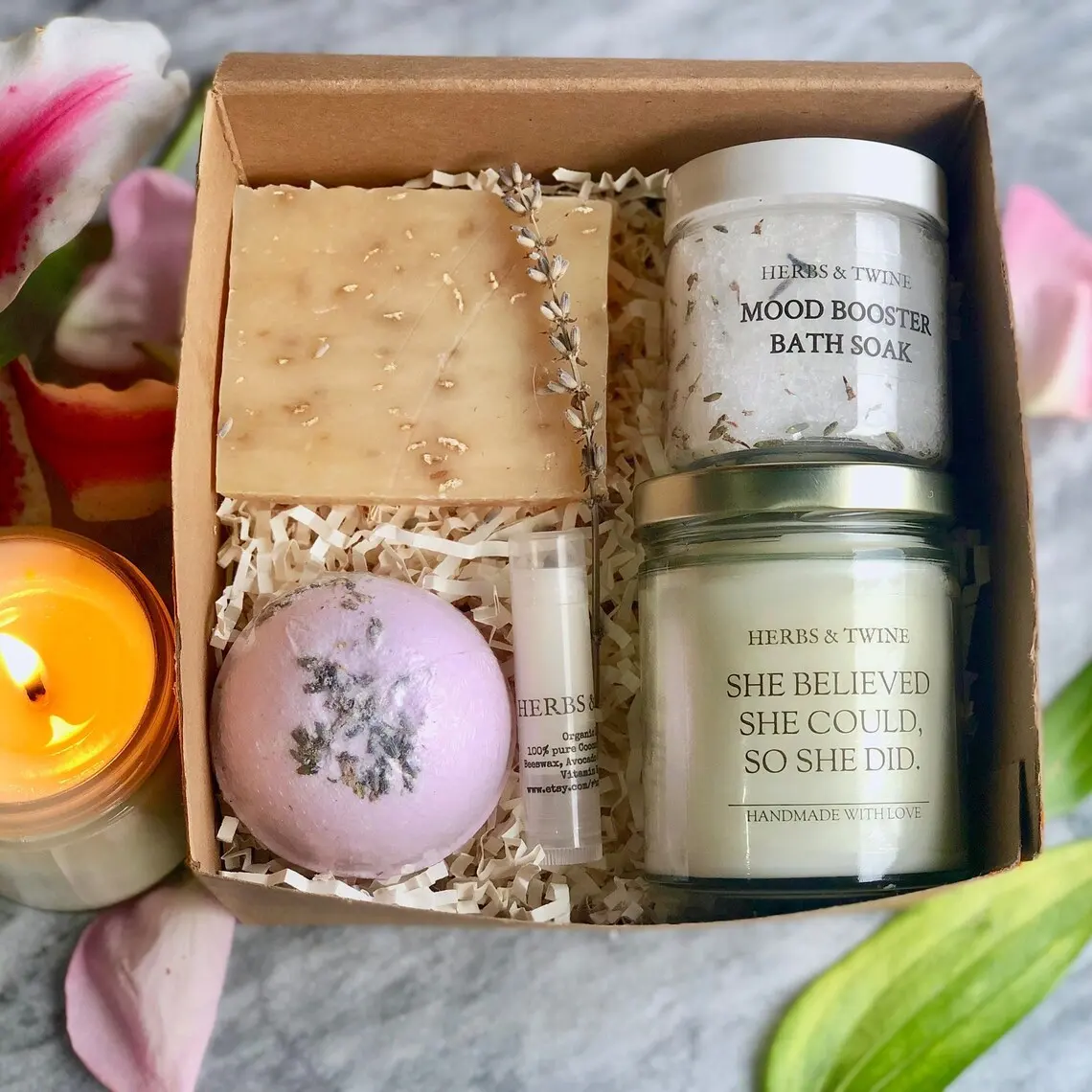 Fournitures de bain pour soins personnels Cadeaux de spa pour elle Paquet de soins coffret cadeau spa