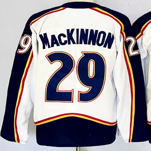 Jersey Hoki Pria Jahitan Terbaik Cale Makar Gabriel Landeskog Nathan MacKinnon Ukuran S-3XL - Product Image 4