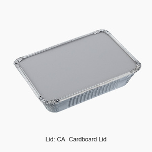 2.25 lb foglio di alluminio padella con coperchio 2 porzione 1000 ml usa e getta cibo togliere contenitore 220 teglia per la ristorazione REC22165I - Product Image 3