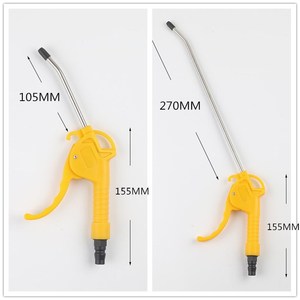 Pistola de aire de alta presión con mango de plástico y acero de 120 mm, herramienta neumática para limpieza - Product Image 5
