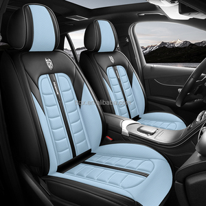 Housses de siège de voiture universelles en cuir pour 5 places, ensemble complet, compatibles avec les airbags, durables, imperméables, adaptées à Citroën <span class=keywords><strong>C3</strong></span> C4 C Elysee <span class=keywords><strong>Aircross</strong></span> - Product Image 1