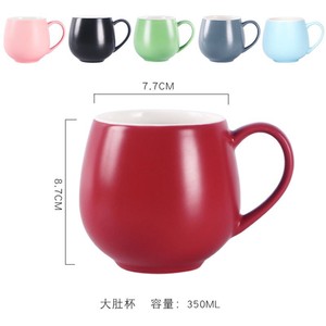 Tazza grande pancia in ceramica coppia uomini e donne casa logo personalizzato testo tazza d'acqua multicolore semplice e fresca <span class=keywords><strong>con</strong></span> manico - Product Image 5