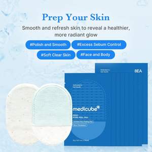 Medicube Zero Pore Peel Pads, 8 Unidades, Discos Exfoliantes de Doble Cara para Rostro y Cuerpo - Product Image 2