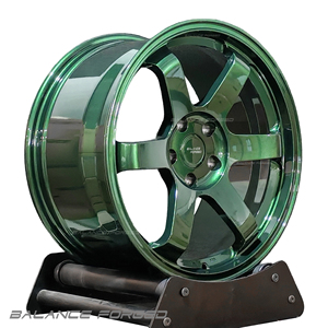 Jantes TE37 Vert Fluorescent Brillant Forgées <span class=keywords><strong>6</strong></span> Branches 18 19 20 <span class=keywords><strong>21</strong></span> Pouces Profondes Légères Sportives de Course 5x114.3 5X120 pour G35 E46 M4 - Product Image 5
