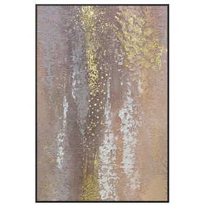 Hand Painted Oil Painting Abstract Art <b>Gold</b> <b>Frame</b> Rectangle Entryway Wall Hanging Light Luxury Sandstone Texture Decorative - Product Image 5