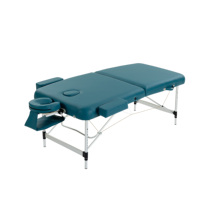 Table de massage portable en aluminium, design léger, structure durable, table de soin spa, service de commande personnalisée en gros