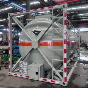 Contenedor ISO de 40 pies y 20 pies para transporte de productos químicos líquidos industriales, tanque ISO para mercancías peligrosas, para transporte de álcali, soda y ácido. - Product Image 3