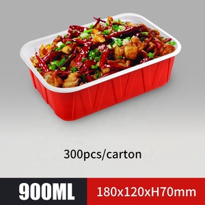 מיקרוגל כספת חד פעמיות 2-תא ארוחת צהריים עם מכסה פלסטיק - Product Image 6