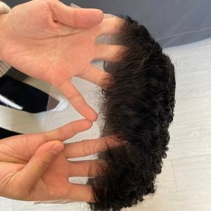Pelucas Frontales Rizadas Profundas y Rizadas al Estilo Español, Pelucas Frontales Completas de Cabello Rizado de Alta Calidad, Pelucas de Encaje Transparente con Nudos Pequeños - Product Image 5