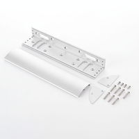 DFD 280kg Plaque de fixation magnétique pour serrure de contrôle d'accès Type LC Support de montage universel en alliage d'aluminium pour porte simple/double