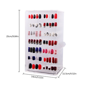 Espositore per unghie in acrilico alla moda espositore per bellezza salone trasparente per unghie Color