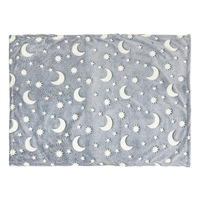 Couverture pour animaux de compagnie en polaire corail lumineuse, lavable en machine, tapis de lit pour chien, coussin de couchage chaud pour l'hiver, serviette de bain