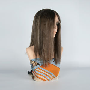 Peluca de Cabello Virgen Natural Europeo 100% Marrón, 13x4 con Frente de Encaje HD Suizo, Pre-Desplumada, para Mujeres Blancas - Product Image 2