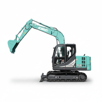Excavatrice hydraulique compacte ultime SK70-11 de 6,92 tonnes, moteur Yanmar, oscillation de queue zéro, pompe hydraulique, économie de carburant de 15 %