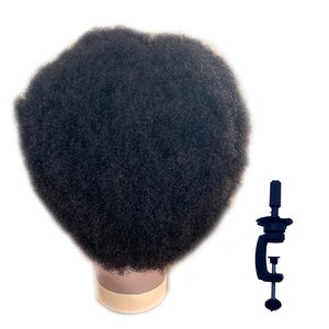 Tête de mannequin en <span class=keywords><strong>cheveux</strong></span> humains <span class=keywords><strong>afro</strong></span> crépus <span class=keywords><strong>pour</strong></span> la formation en décoloration, teinture, permanente et coiffure – Modèle de <span class=keywords><strong>cheveux</strong></span> artisanal - Product Image 4