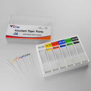 HTM materiali di consumo per apparecchiature dentali etichetta materiale dentista monouso prodotti dentali assorbenti punti di carta per chirurgia dentale - Product Image 2