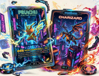 Cartes à collectionner d'anime personnalisées en gros, impression couleur, étui de protection premium pour jeux de table, diffusion en direct, etc.