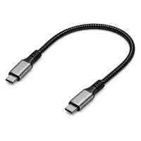 Câble USB Type-C vers Type-C, charge rapide 240W 5A, tressé, PD 3.1, gaine en nylon, pour ordinateur et imprimante, personnalisé 1m