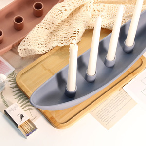 Handmade Christmas Unique Candlestick Wedding Votive <strong>Clay</strong> Candle Holder <strong>Plate</strong> - Product Image 2