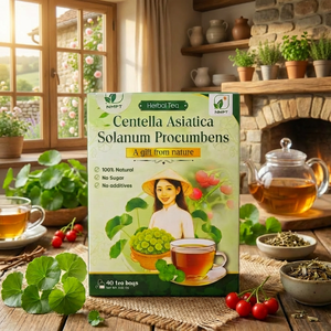 NMPT Brand Centella Asiatica Herbal Tea: Pure Detox Support & Calm Mind (40 Bags) - Product Image 1