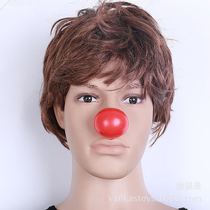 Nez de clown en plastique rouge pour accessoires de costume de fête d'Halloween, accessoire de maquillage unisexe - Product Image 4