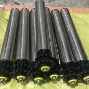 O-ring belt power roller telescopic conveyor with the belt type drive metal roller