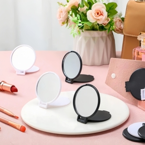 Specchietto Pieghevole Personalizzato con Logo, Compatto e Portatile per Trucco, da Viaggio, per Donne e Ragazze, Uso Quotidiano - Product Image 4