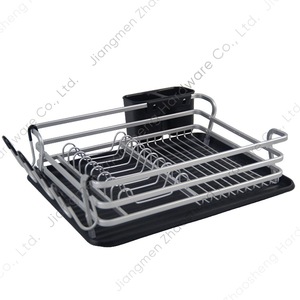 Escurridor de Platos de Aluminio con Bandeja de Secado Rápido, Cuadrado, para Encimera de Cocina - Product Image 1