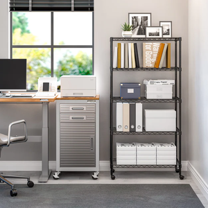 חוט 4 שכבות מדפים יחידת מטבח שחור - Product Image 2