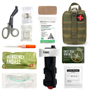 Bolsa Táctica de Primeros Auxilios para Rescate de Emergencia, <span class=keywords><strong>Kit</strong></span> de Supervivencia Individual, <span class=keywords><strong>Kit</strong></span> Médico de Trauma y Primeros Auxilios de Combate - Product Image 1