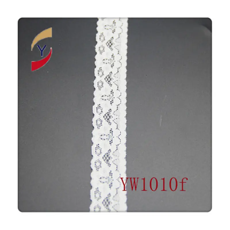 2018 Large Spot Narrow Lace Trim for Bra Underwear Nylon Spandex Lace Trimming, High Quality Elastic Lace Trim Fabric