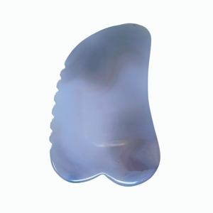 Planche de massage en agate naturelle avec bords dentelés pour le visage, le cuir chevelu et le cou, pour spa à domicile - Product Image 6