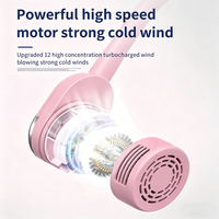 Ventilateur de cou portable sans pales Kadonio à turbine haute vitesse, en silicone, USB, pliable, rechargeable