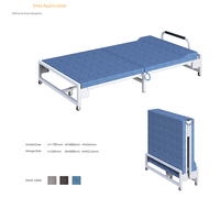 Chaise pliante double avec appui-tête, portable, pour le bureau et l'école, version légère, structure en acier stable