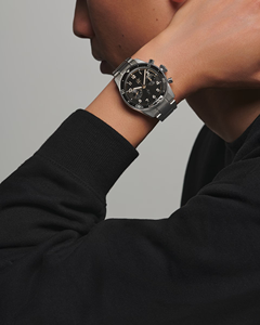 Reloj Deportivo Cronógrafo para Hombre, Caja de Acero Inoxidable, Bisel Giratorio con Marcadores Luminosos, 3 Subesferas, Mecánico, Longinesing - Product Image 2