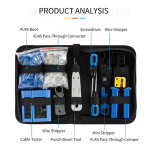 Professional Hand Network <strong>Tool</strong> <strong>Kit</strong> <strong>Bag</strong> Set for Home High Quality Computer Repair and Lan Networking - Product Image 4