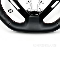 Volant sport à 3 branches en fibre de carbone perforée sur mesure, compatible avec Infiniti Q60 Q50 G37 G35 G25 GLC Classe S Classe G
