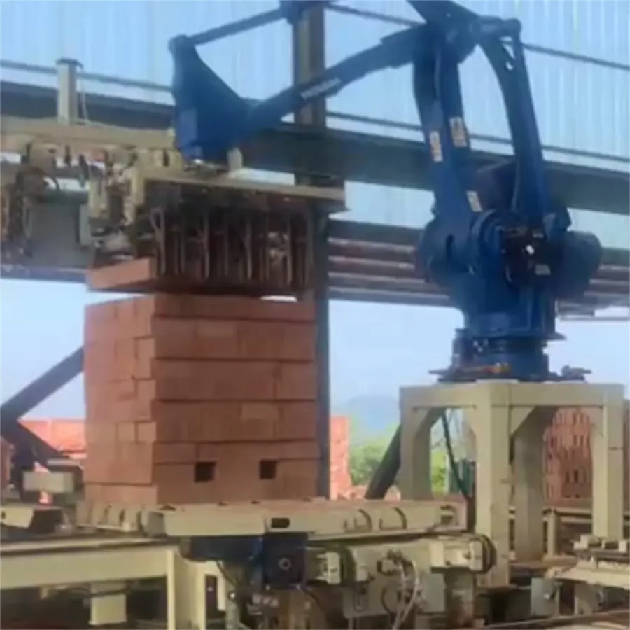 Prodotti in calcestruzzo confezionati eco-friendly macchina verticale alla rinfusa mattoni di imballaggio argilla macchina per fare mattoni sud Africa Uzbekistan
