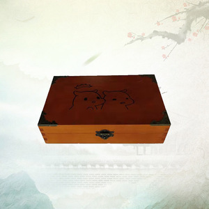 Caja de almacenamiento rectangular de madera con cerradura de 8 cm de altura para joyas, documentos y regalos, embalaje de regalo artesanal - Product Image 2