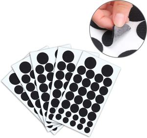 Círculos de fieltro autoadhesivos para manualidades y disfraces de Halloween, 160 piezas, negro o blanco - Product Image 1