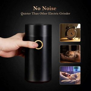 Mute Coffee Grinder Continuous Even Grinding Electric Spice Grinder Suitable for <b>Beans</b>, Spices, Pepper and Salt <b>Vanilla</b> Mini Cof - Product Image 5