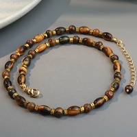 Collier en acier inoxydable véritable plaqué or Maillard fait à la main perlé Atural collier d'ambre naturel de la Baltique pour les femmes fête