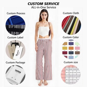 <span class=keywords><strong>Pantaloni</strong></span> da <span class=keywords><strong>donna</strong></span> alla moda a gamba dritta a vita alta elastica <span class=keywords><strong>con</strong></span> tasche <span class=keywords><strong>laterali</strong></span> <span class=keywords><strong>con</strong></span> coulisse <span class=keywords><strong>pantaloni</strong></span> da <span class=keywords><strong>donna</strong></span> larghi - Product Image 2